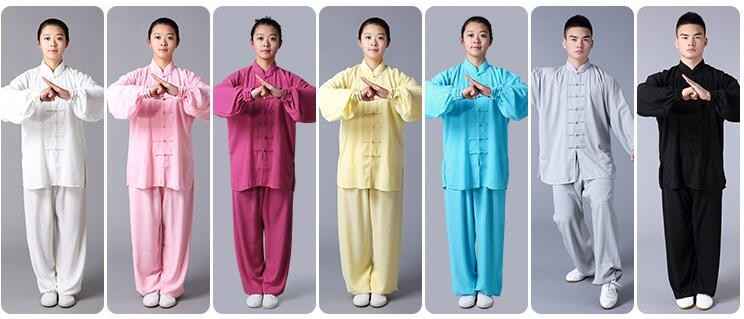 Chiffon Tai Chi clothes Chinese style morning exercises middle-aged and old men and women summer martial arts Tai Chi exercise clothing