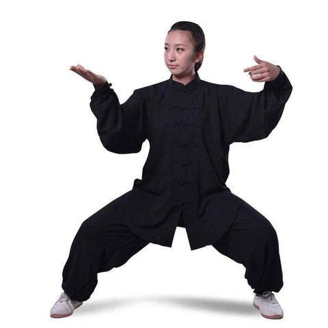 Adult children cotton Tai chi Uniform kids Martial arts Suit chinese Kung fu Wushu Clothes taiji quan clothing jacket+pants - Moderndancedress.com