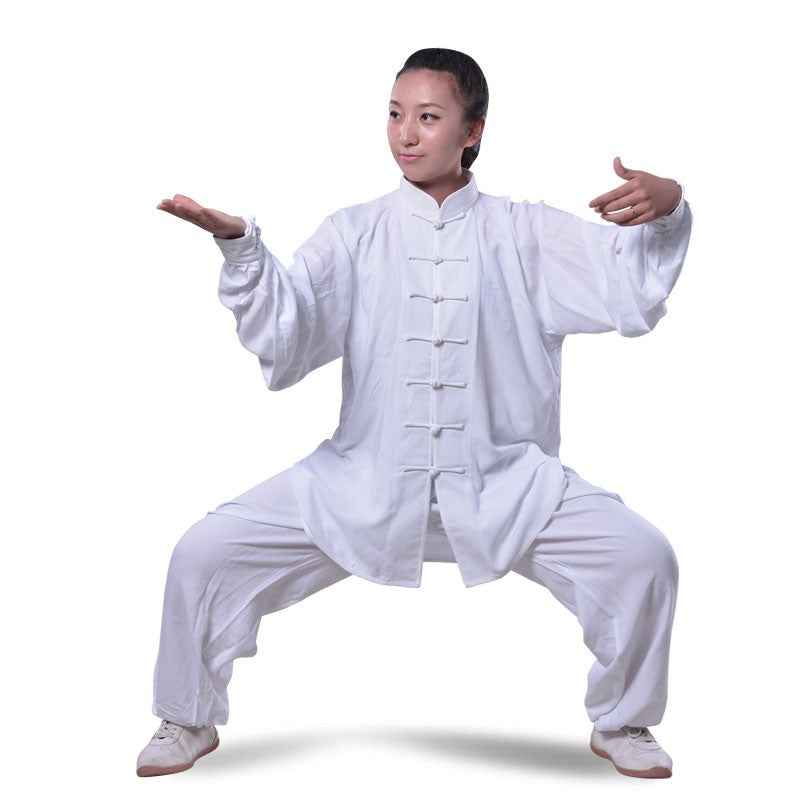 Adult children cotton Tai chi Uniform kids Martial arts Suit chinese Kung fu Wushu Clothes taiji quan clothing jacket+pants - Moderndancedress.com