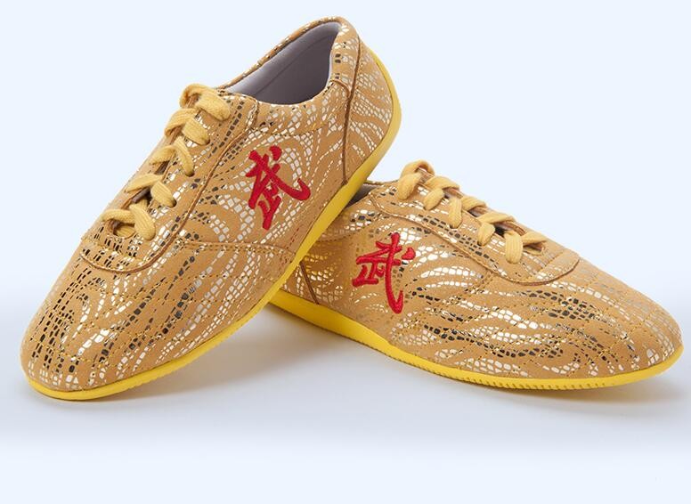 Wushu Tai Chi Shoe, Soft Tendon At The End Of The Super Fiber Leather Martial Art Shoes, Children adult kungfu Shoe.