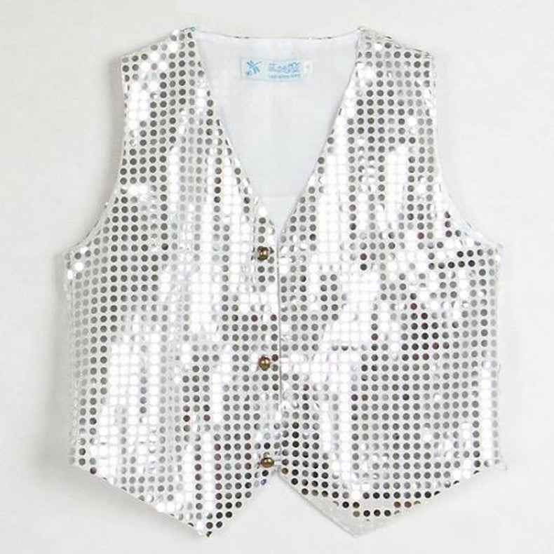 Children Shining Clothes Boys Choir Students Performance Costumes Kids Hip-hop Jazz Dance Sequined Vest Stage Dance Wear - Moderndancedress.com