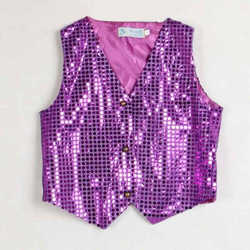 Children Shining Clothes Boys Choir Students Performance Costumes Kids Hip-hop Jazz Dance Sequined Vest Stage Dance Wear - Moderndancedress.com
