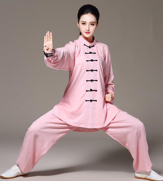 Chinese Tai chi Clothing for male female linen outdoor Sports fitness gyms wushu martial art morning exercises practice uniforms Kung fu clothes