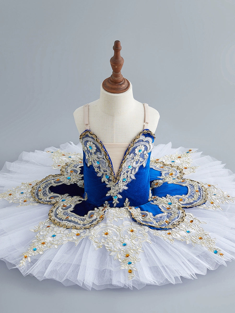 Children Green pink ballet dance dress kids ballerina tutu skirts sleeping beauty girls performance clothes Swan Lake flat tutu - Moderndancedress.com