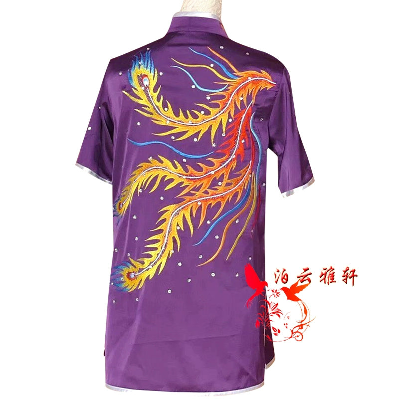 Martial Arts Clothes  Kungfu clothes Short sleeve Wushu costume Wushu performance clothes Long Boxing competition clothes Children performance clothes Mantis Boxing color clothes - Moderndancedress.com