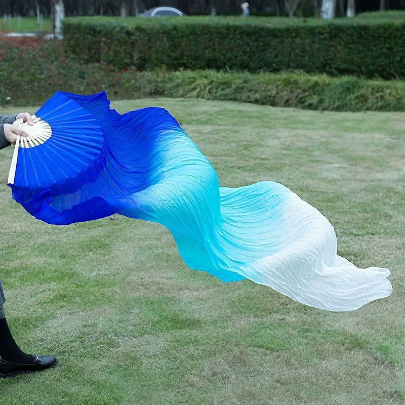 Fan Dance Fan Long Silk Fan Dance Fan Jiaozhou Yangge Square Dance Double-sided Koi Copy Performing Red Zhao Vow - Moderndancedress.com