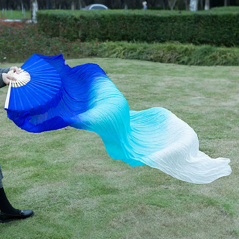 Fan Dance Fan Long Silk Fan Dance Fan Jiaozhou Yangge Square Dance Double-sided Koi Copy Performing Red Zhao Vow - Moderndancedress.com