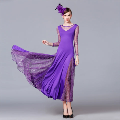 Modern Skirt Competition Skirt National Standard Dress Waltz Tango Skirt - Moderndancedress.com