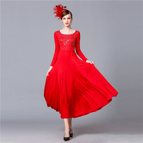 Modern Skirt Competition Skirt National Standard Dress Waltz Tango Skirt - Moderndancedress.com