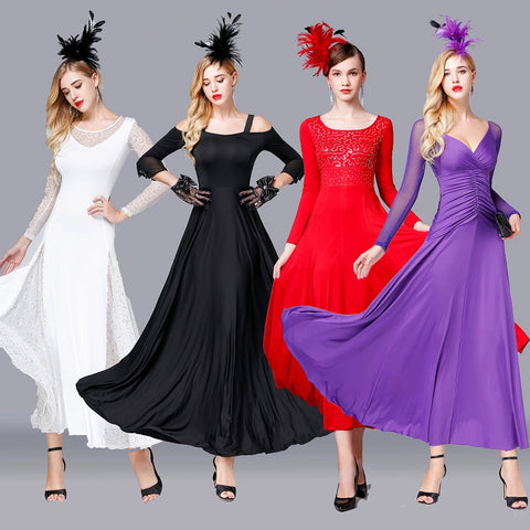 Modern Skirt Competition Skirt National Standard Dress Waltz Tango Skirt - Moderndancedress.com