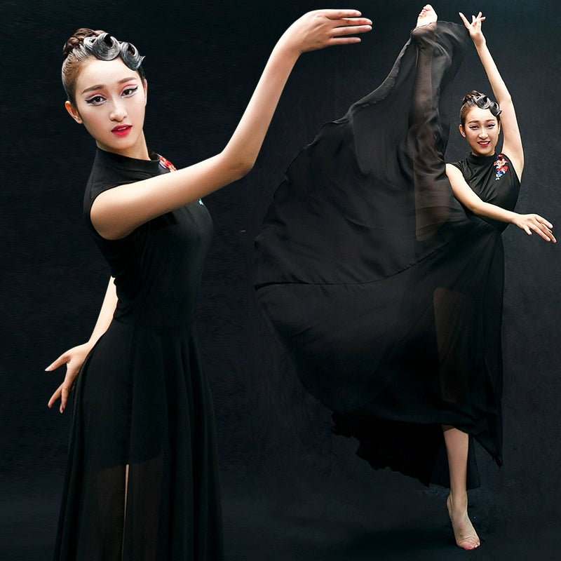 Chinese Folk Dance Costumes Classical Dance Costume Chinese Wind Fairy Fan Modern Dance Costume with Long Skirt Adults