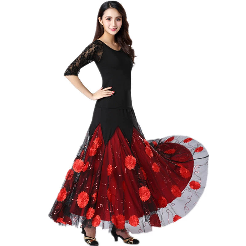 Women's Ballroom Dance Dresses Modern Dance Suit, Friendship Suit, Performing Dress, Tango Dress, Waltz Dress, National Standard Dance