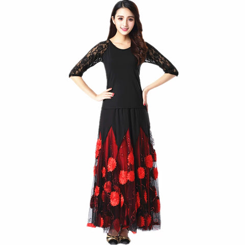 Women's Ballroom Dance Dresses Modern Dance Suit, Friendship Suit, Performing Dress, Tango Dress, Waltz Dress, National Standard Dance - Moderndancedress.com
