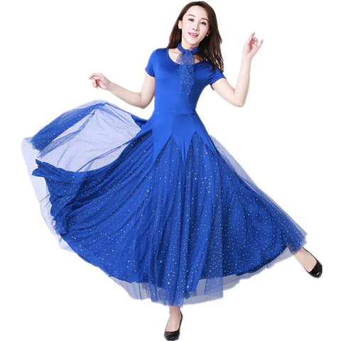 Women's Ballroom Dance Dresses Modern dress, Pendant dress, Waltz dress - Moderndancedress.com