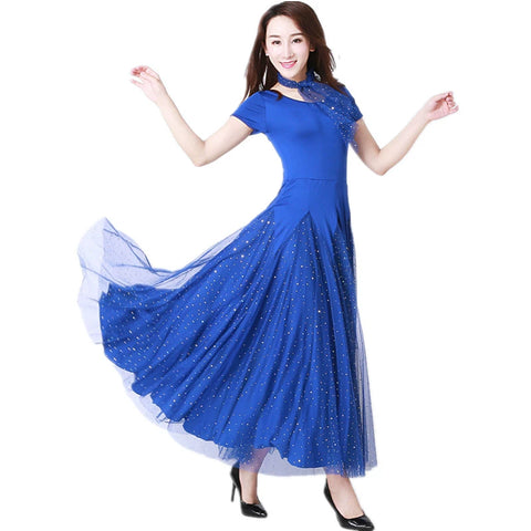 Women's Ballroom Dance Dresses Modern dress, Pendant dress, Waltz dress - Moderndancedress.com