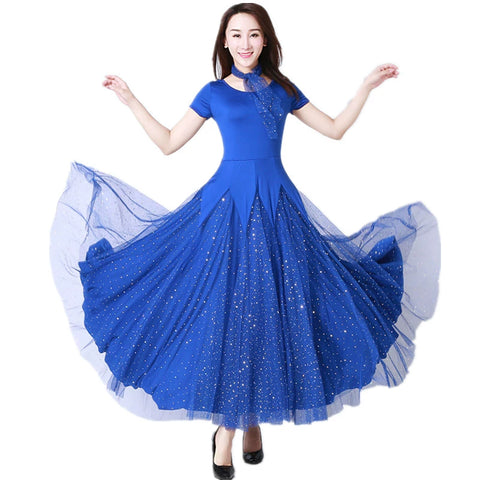 Women's Ballroom Dance Dresses Modern dress, Pendant dress, Waltz dress - Moderndancedress.com