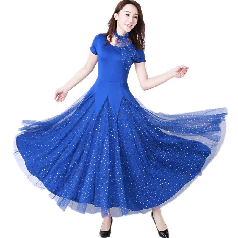 Women's Ballroom Dance Dresses Modern dress, Pendant dress, Waltz dress - Moderndancedress.com