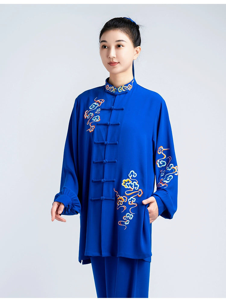 Tai Chi Clothing for unisex women wushu chinese kung fu uniforms Men taijiquan martial art stage performance clothes Baduanjin - Moderndancedress.com
