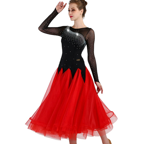Ballroom Dance Dresses Modern Dance Competition Skirt, National Standard Dance Dress, Social Dance Performance Dress