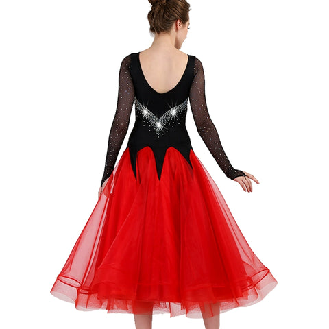 Ballroom Dance Dresses Modern Dance Competition Skirt, National Standard Dance Dress, Social Dance Performance Dress - Moderndancedress.com