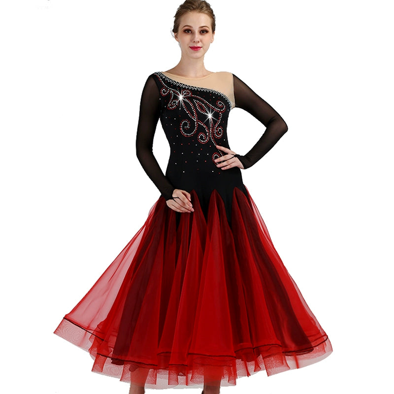 Ballroom Dance Dresses ballroom dance group show dress modern dance competition dress National Standard Dance Dress - Moderndancedress.com