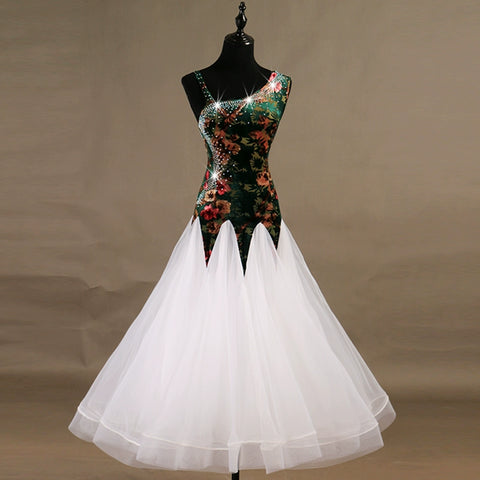 Ballroom Dance Dresses Modern Dance Competition Skirt Ballroom Dance Dress Waltz Group Dance - 