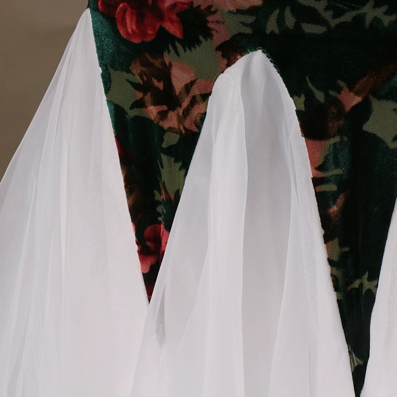 Ballroom Dance Dresses High-end drill-inlaid modern dance dress Tango pendulum Waltz dress - Moderndancedress.com