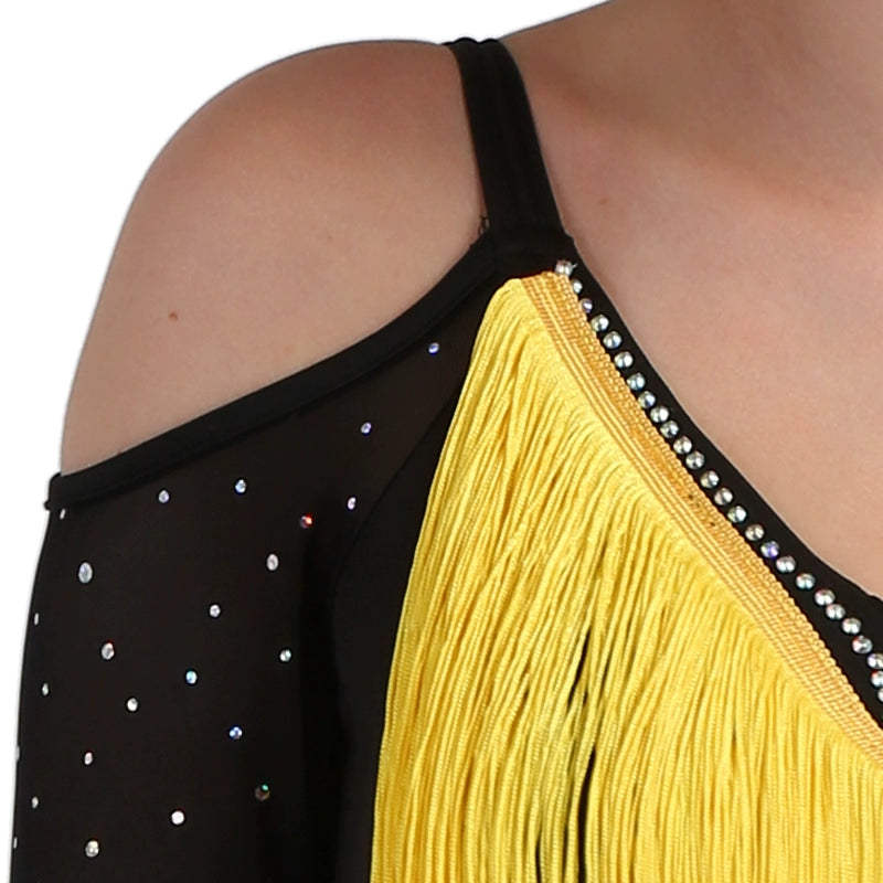 Latin Dance Dresses Latin Dance Competition Dresses / Rhinestones High Dress - Moderndancedress.com