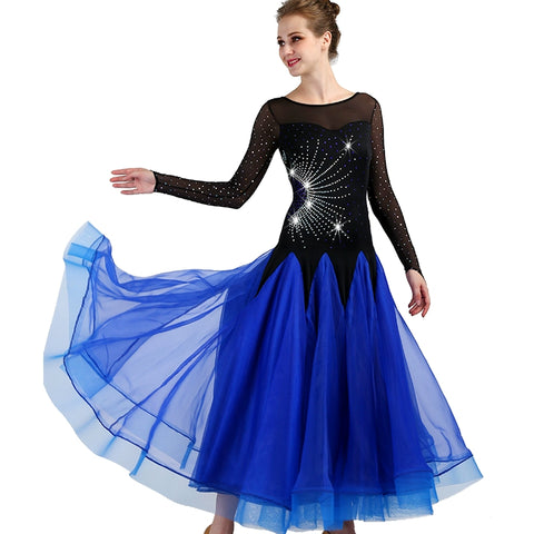 Ballroom Dance Dresses Waltz Tango Dresses for the National Standard Dance Fashion Show Competition - Moderndancedress.com