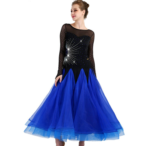 Ballroom Dance Dresses Waltz Tango Dresses for the National Standard Dance Fashion Show Competition - Moderndancedress.com