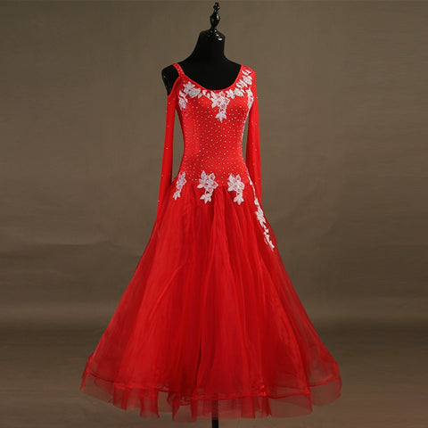Ballroom Dance Dresses Waltz National Standard Dress high-end modern competition dress - Moderndancedress.com