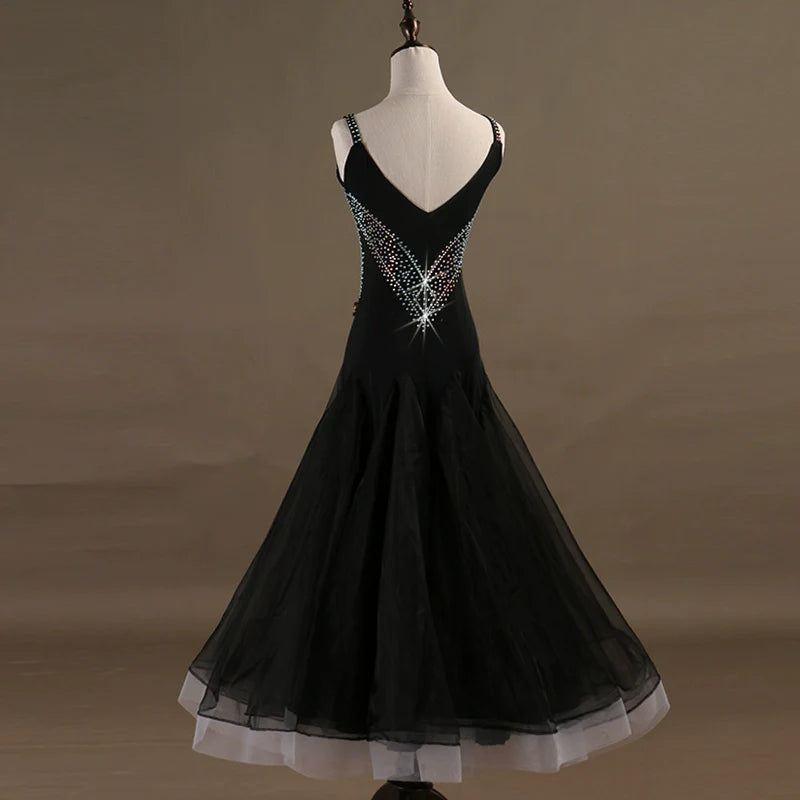 Ballroom Dance Dresses Contest dress for modern dance, shoulder sling