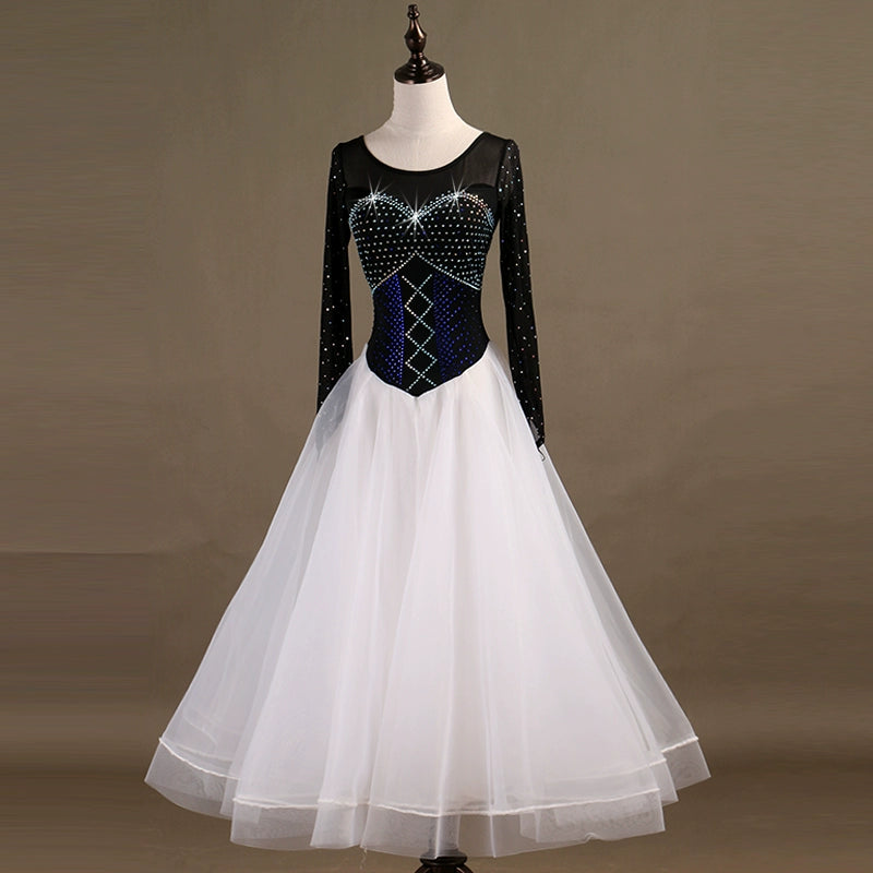 Ballroom Dance Dresses Multicolor Selection of Advanced Diamond Mosaic Dresses - Moderndancedress.com