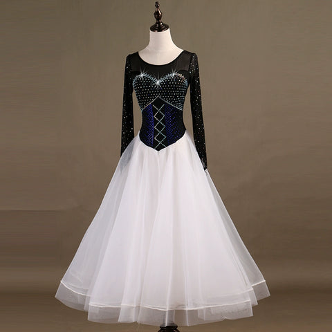 Ballroom Dance Dresses Multicolor Selection of Advanced Diamond Mosaic Dresses - Moderndancedress.com