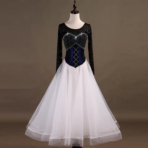 Ballroom Dance Dresses Multicolor Selection of Advanced Diamond Mosaic Dresses - Moderndancedress.com