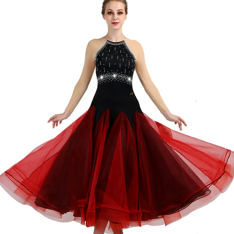 Ballroom Dance Dresses High-class modern dance competition dress, ballroom dance group costume Waltz Tango dress