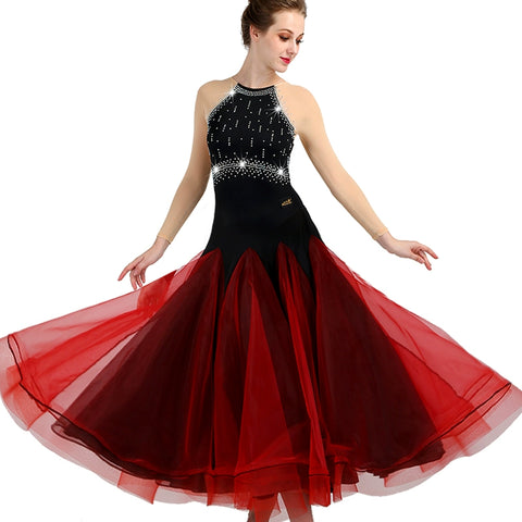 Ballroom Dance Dresses High-class modern dance competition dress, ballroom dance group costume Waltz Tango dress - 