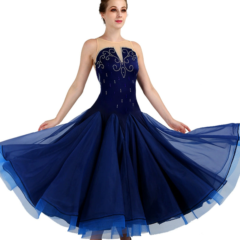 Ballroom Dance Dresses modern dance competition dress, ballroom dance dress, Waltz group Costume - Moderndancedress.com