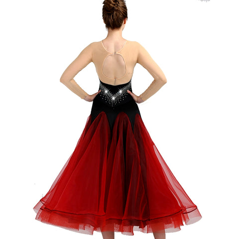 Ballroom Dance Dresses High-class modern dance competition dress, ballroom dance group costume Waltz Tango dress
