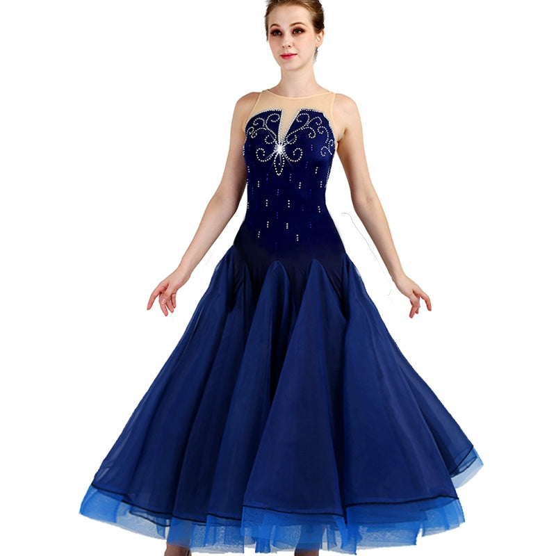 Ballroom Dance Dresses modern dance competition dress, ballroom dance dress, Waltz group Costume - Moderndancedress.com
