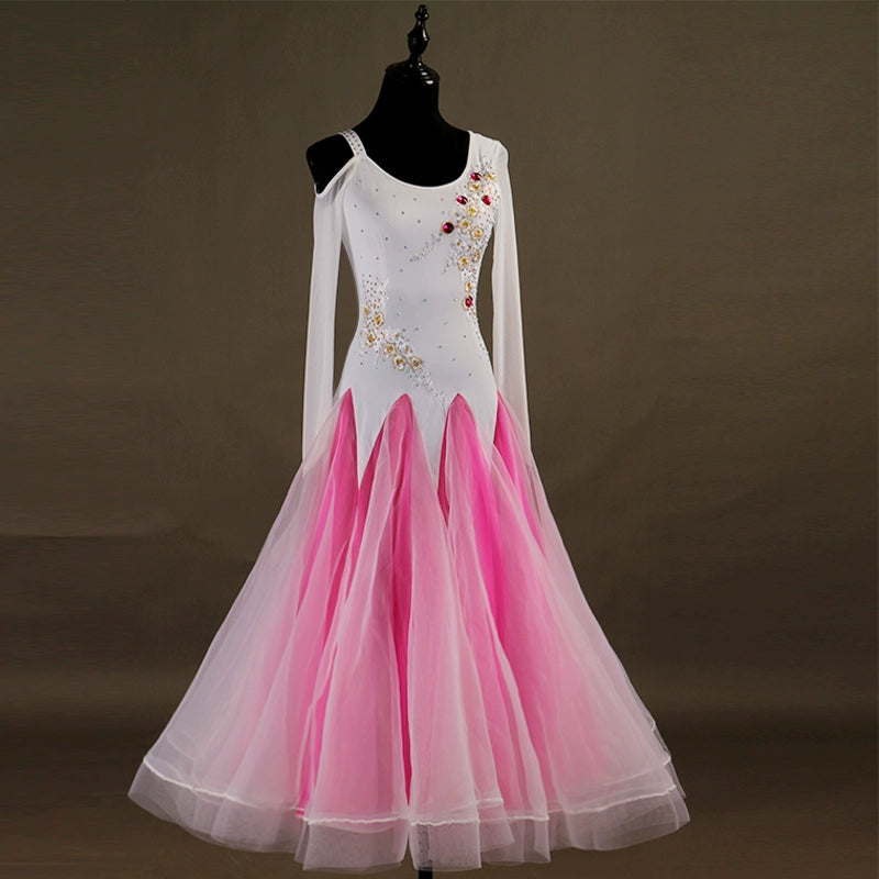 Ballroom Dance Dresses Modern Dance Skirt Performance Competition National Ballroom Ballroom Dancing Big Swing Dress Waltz Ballroom Waltz - Moderndancedress.com