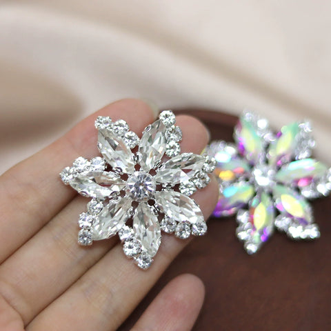 DIY stained glass rhinestone corsage for dance headdress party dress performance shoes hats bags decorations jewelry accessories 4.5cm - Moderndancedress.com