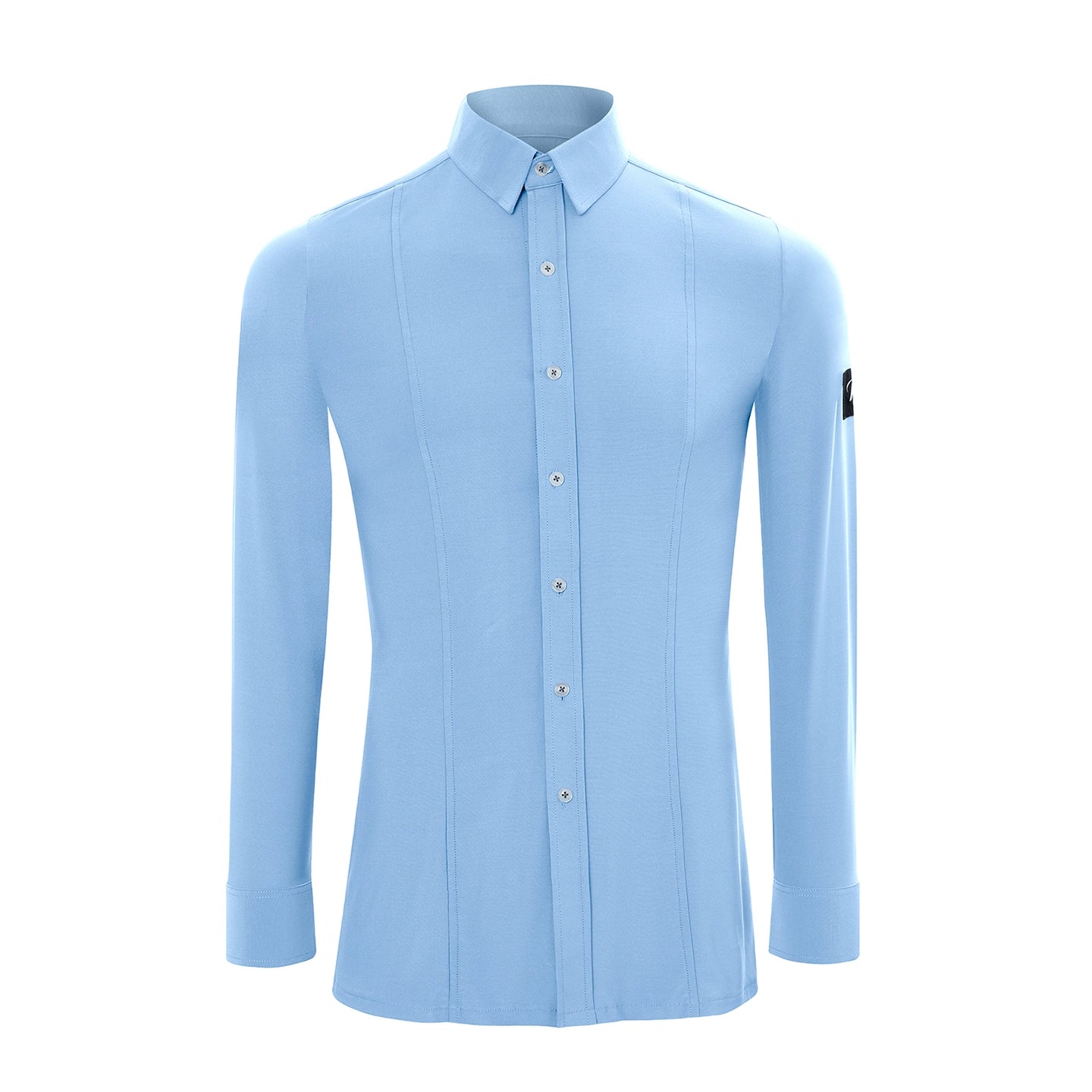 Men's Ballroom Latin Dance Shirt Salsa Rumba Chacha Ball Party Performance Tops Long Sleeve Purple Grey