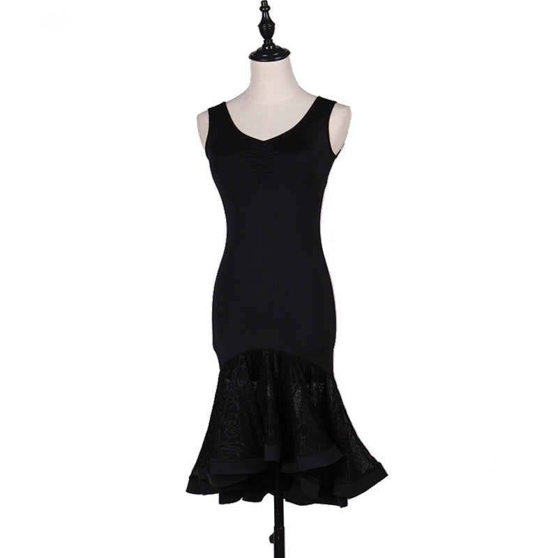 Latin Dance Dresses Modern Dance Skirt Waltz Ballroom Waltz Group Dance Skirt - Moderndancedress.com
