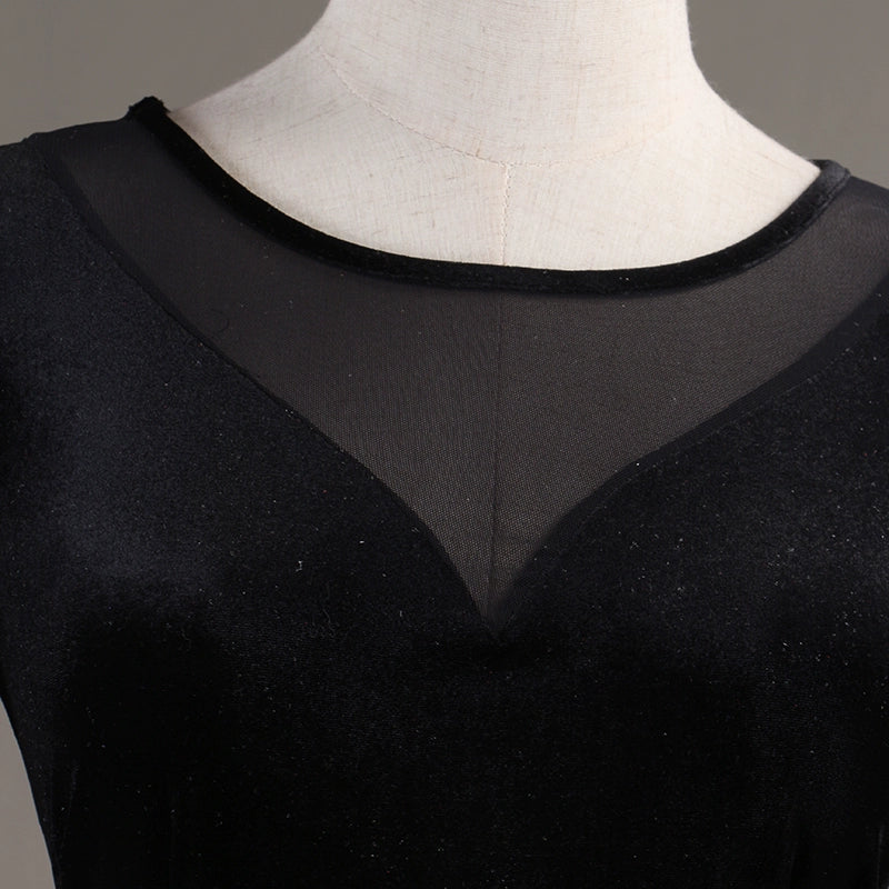 Ballroom Dance Dressessexy through yarn! Professional Modern Dance Apparel New High-grade Velvet National Standard Dance Dress - Moderndancedress.com