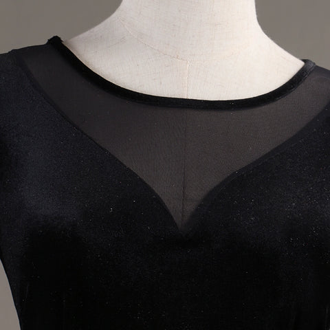 Ballroom Dance Dressessexy through yarn! Professional Modern Dance Apparel New High-grade Velvet National Standard Dance Dress - Moderndancedress.com
