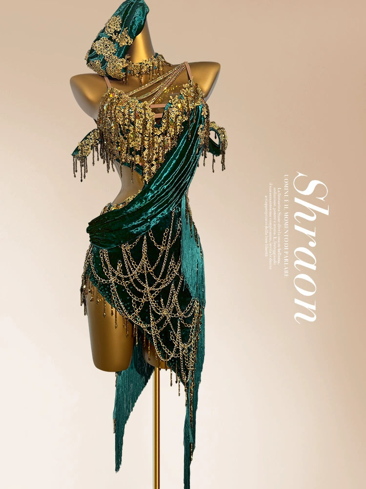 gold latin dance dress Amazon.com: Latin Dance Dress for Girl Shiny Sequins Fringe Flapper Ballroom Dance Outfits Kids Sparkly Tassel Halloween Christmas Dance Dresses Teen Girls 1920s Salsa Tango Vintage Dancewear Gold 3-4 Years : Clothing,