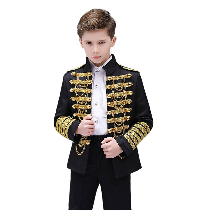 Boys Jazz Dance Costumes   European Style Soviet Army Dresses Stage Dresses Palace Dresses Prince Dresses Children Day Dresses - Moderndancedress.com
