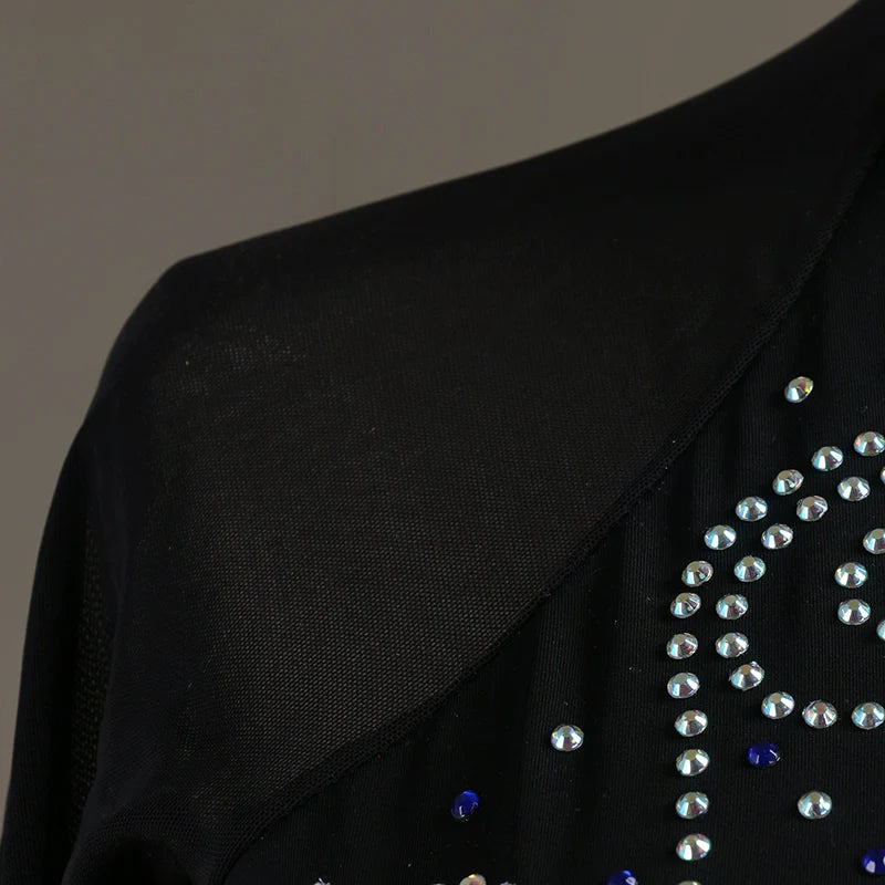 Latin Dance Dresses Latin Dance Competition Dresses / Rhinestones High Dress - Moderndancedress.com