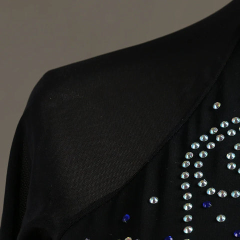 Latin Dance Dresses Latin Dance Competition Dresses / Rhinestones High Dress - Moderndancedress.com